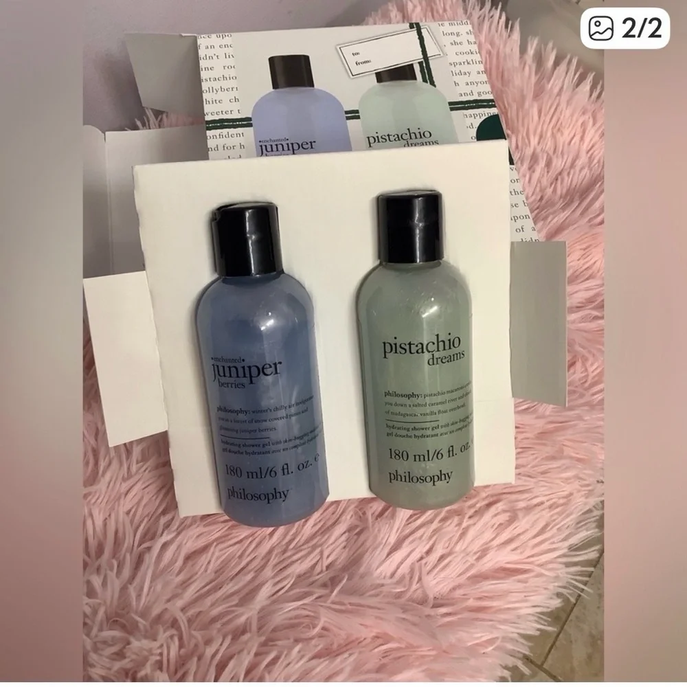 New Philosophy Juniper Berries & Pistachio Dreams Body Wash Set
